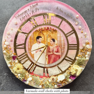 Custom Resin Wall Clock – Fully Personalized